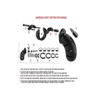 By Shots America - Model 05 - Chastity - 5.5" - Cock Cage - Black - Cock Ring