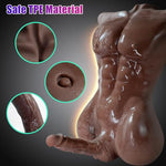 Male Exterior Shape Sex Doll with 7 Inch Erection Penis and 3D Realistic Muscle Design Love Doll for Women with Insertable Anus Hole for Gay Masturbation… Black