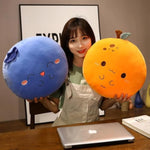 Blueberry Plush Pillow, Fruit Stuffed Animal, Food Plush Pillow With Hand Pocket, Gift For Kids Adults (12.9 * 12.2In)