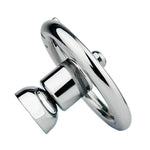 Flat Chastity Cage Ultra Small Cock Cage Male Steel Chastity Devices With Realistic Dildo Negative Inverted Chastity Cages Adult Sm Penis Plug Bondage Sex Toys (403-Flesh Color-M-40Mm)