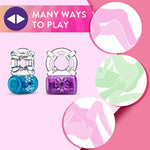 Blush Play With Me Pleaser 2.25" Vibrating Cock Ring For Couples - 5 Vibe Modes, Soft Clitoral Stimulator, Stretchy & Comfy Fit Penis Ring For Extended Climax Play - Adult Sex Toy For Men - (Blue)