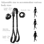 Bdsm Restraints Kit Sex Bondage Set With Handcuffs And Leg Straps Cuffs, Nipple Clamp Eye Mask Include