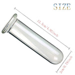 Glass Butt Plug Anal Trainer Prostate Massager Crystal G-Spot Dildo Cylinder Shaped Pleasure Wand, Glass Dildo Crystal Penis Anal Butt Plug Anal Trainer Sex Anal Pleasure Toys For Men Women(0.79In)