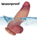 Adult Toys For Women Realistic Giant Dildo Sex Toy, Double Layer Silicone Large Dildo Realistic