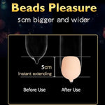 Reusable Penis Enlarger Beads Cock Extender Condom Balls Penis Sleeve Accessory Male Sex Toys For Female G-Spot Stimulation Enhance Sex Experience, Penis Extension Adult Sex Toys For Men Couples