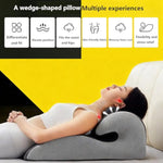 Wedge Pillow For Adult Play, Butt Cushion For Couples, Intimacy Pillow Memory Foam - For Couples & Pregnancy, Butt Positioning Pillow For Deeper Comfort Two Fabrics Are Available (Light Gray-1)