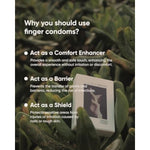 Finger Condom, 18 Pcs Bundle Ultra-Thin Natural Latex Lubricated Finger Condoms For Intimate Moments Lesbian Couple Women