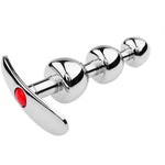 Metal Anal Plug Mushroom Head Detachable Anchor Jewel Base Butt Plug Wearing Stainless Steel Three Beads Anal Plug For Couple