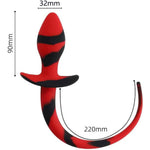Butt Plug Silicone Anal Plug With Tails Silicone Anal Butt Plug Dog Tail Vaginal Expander Sm Sex Toy Anal Butt Plug