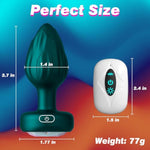 Anal Plug Adult Sex Toys - 10 Modes Vibrating Butt Plug Led Colorful Light Up Remote Control For Prostate Massage, Adult, Men, Women, Couples