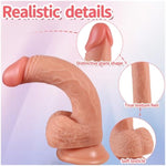 6.3 Inch Realistic Thin Dildo For Beginners, Soft Skinny Dildo Mini Anal Dildo With Balls & Strong Suction Cup, Silicone Slim Small Dildo Fake Penis Sex Toys For Women Gay G-Spot & Anal Play