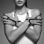 Maze Hand Bracelet Harness – Vegan Leather Adjustable Wrist & Finger Harness – Fashion Meets Fetish – Recycled, Peta-Approved – Black