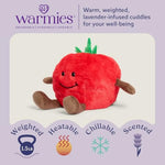 Microwavable & Weighted Stuffed Animals, Tomato- Heated Stuffed Animal Plushie For Warmth & Comfort - Cute Soft Plush Toys For Adults & Children (Boys, Girls, Babies & Toddlers)