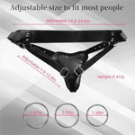 Strap On Dildo Harness Adult Sex Toys For Women Men Pegging Dildo,Adjustable Waist And Thigh Soft Nylon Vegan Leather Belt With 3 Size Metal O-Rings For Lesbian Gay Couple Vaginal Anal Play