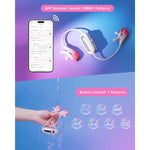 Gemini Vibrating Nipple Clamps, Bluetooth Adjustable Nipple Stimulator With App Remote Control, Rechargeable Sex Toys For Women Men Couples Play Two-Color Gradient