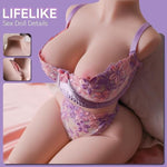 22Lb Lifelike Realistic Sex Doll With Ultra-Soft Skin & Flexible Sex Torso, Big Breasts, Fat Butt & Dual-Entry Holes For Vaginal & Anal Play - Full Size Male Adult Toy For Orgasm & Penile Training