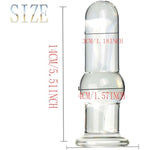 Glass Anal Beads,Butt Plug Trainer Prostate Sex Toys Butt Plug G-Spot Prostate Massager Sex Toy Anal Plug G-Spot Massager Crystal Butt Plug Expander Anal Sex Toys For Women Men (L)