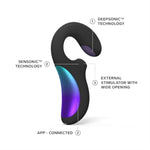 Enigma Double Sonic Female Triple Stimulation Massager With Bluetooth App, 8 Pleasure Settings And 2 Extra Modes, Rabbit Sex Toy, Vaginal Vibrators (Black)