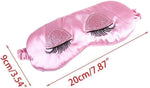Silk Sleep Mask, Satin Blindfold with Elastic Strap, Eye Mask for Sleeping, Satin Blindfold Silk Sleep Mask Smooth Soft Breathable Travel Eye Cover Eyeshade with Elastic Strap for Women and Girls