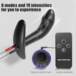 Electric Shock Soft Silicone Plug Butt Plug Dildo, Multi-Frequency Electric Stimulation Anal Plug Dilator With Remote Control, E-Stim Prostate Massager, G-Spot Stimulator Sm Sex Toy For Men