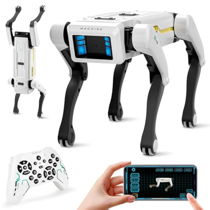 Smart Robot Dog - Interactive Stem Pet With Voice Control, 30+ Actions & App Programming, Durable Design For Kids Age 6+ (Compatible With Ios/Android)
