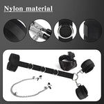 Sex Bondage Bdsm Kit, Bondage Restraints Set With Adjustable Handcuffs Collar Blindfold Nipple Clamps, Adult Games Sex Toys For Men Women And Couples(3 Pcs)