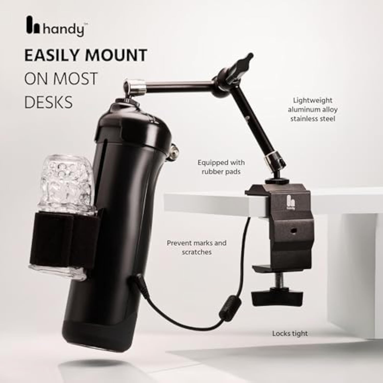 The HANDY Handsfree Desk Mount Sex Toy - Automatic Male Masturbator wi BlessMyBucket The HANDY Handsfree Desk Mount Sex Toy - Automatic Male Masturbator wi BlessMyBucket