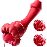 Vibrator Dildo Sex Toys For Women - Rose Sex Toy Clitoral Vibrators With 10 Tongue Licking & 10 Vibration Modes Clit G Spot Anal Vagina Nipple Female Sex Toys, Adult Toy Couples Sex Toys For Women
