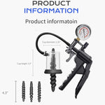 Silicone Anal Plug Vacuum Pump Set With 3 Analplugs Anus Enlarger Twist Drills Swivel Butt Plugs Threaded Suction Cups Prostate Massager G-Spot Vagina Stimulator Sm Adult Sex Toys For Men Women