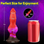 9" Fantasy Knotted Dildo And 5.5" Large Butt Plug Silicone Butt Plug