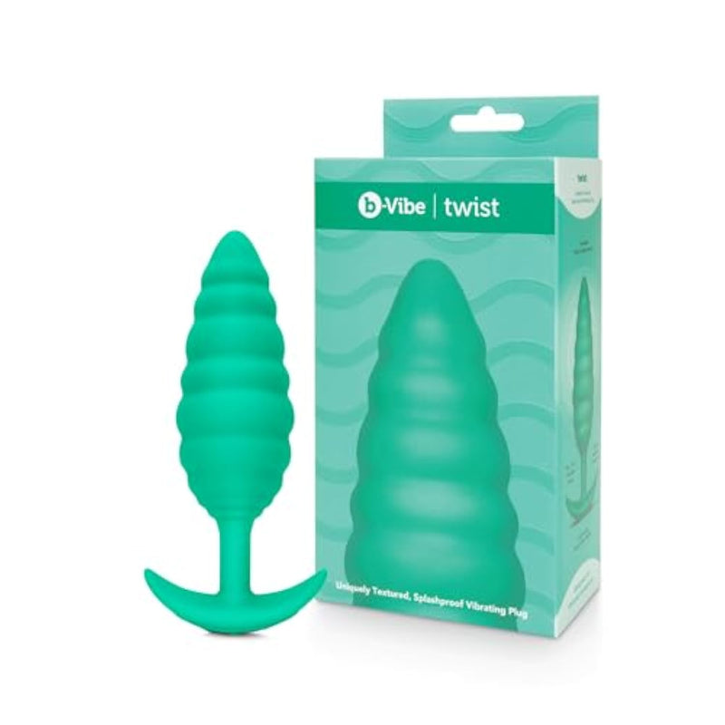 Bump Texture Small Vibrating Anal Plug - Rechargeable Silicone Butt Plugs, Anal Sex Toys For Adults - Mint Green