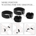 Bdsm Bondage Handcuffs & Thigh Sex Restraints Kit, Adjustable Wrist Cuffs & Ankle/Leg Sex Straps Comfortable-Wear Sex Toys For Adult Couples Sm Game & Foreplay