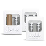Bronze Gold Travel + 4 Refills Bundle - Bronze Gold Travel Lube Kit + 4 Refills, Unscented, Flavorless, Works Underwater - 75Ml Total