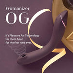 Og Aubergine Pleasure Air G Spot Vibrator & Duo 1 Dual Stimulation Rabbit Vibrator - Female Sex Toys Bundle