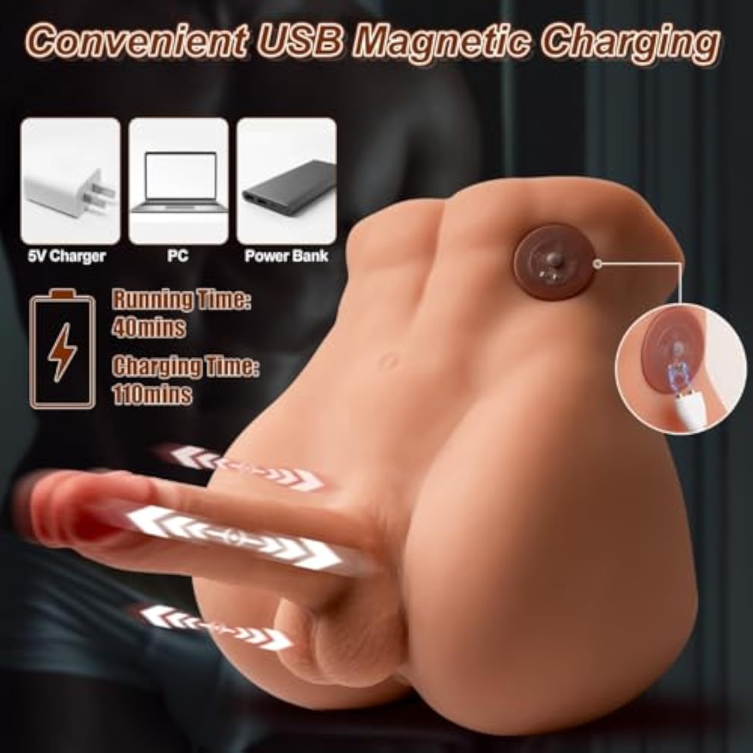 Male Sex Doll For Women With Thrusting & Vibrating Dildo, Realistic Torso Sex Dolls With Huge Cock For Female Masturbator, Tight Anal Adult Sex Toys For Men, Gay, Couples, Unisex Masturbator Male Sex Doll For Women With Thrusting & Vibrating Dildo, Realistic Torso Sex Dolls With Huge Cock For Female Masturbator, Tight Anal Adult Sex Toys For Men, Gay, Couples, Unisex Masturbator