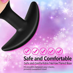 Anal Plug, Silicone Butt Plug Anal Beads For Comfortable Long-Term Wear Prostate Massager Sex Toy With Narrow Flared Base & Long Neck For Men Women (S)
