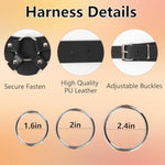 Strap On Dildo Harness Sex Toys For Pegging, Wearable Strapon Harness Thigh Sling With 7 Inch Realistic Suction Cup Dildo Lesbian Toy, Adjustable Strapless Strapon G-Spot Adult Toys For Women Couples