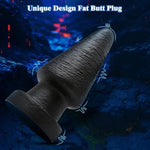 Anal Butt Plug Trainer,Thick Anal Butt Plugs Fat Anal Dildo Large Anal Toys Waterproof Butt Plugs,Huge Anal Plug Anus Dilator Textured Anal Sex Toys For Adult Women Men Advanced Anal Play(Fat)