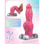Extra Large Dog Shaped Sex Toy with Realistic Texture and Knot for Extreme Pleasure