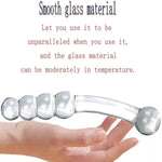 Crystal Glass Dildo Penis Anal Beads Butt Plug Masturbation Personal Massager G-Spot Stimulation Adult Sex Toy,Double Head Design Butt Plug Dildo Masturbation Penis Anal Plug For Women Men