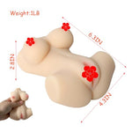 1LB Realistic Portable Cute mini Torso Sex Doll, Small Sex Love Doll,Real Solid Dolls for Sex,Lifelike TPE Male Masturbator with Pocket Pussy Vaginal,Adult Sex Toy for Men with Breasts Boobs Butt Ass