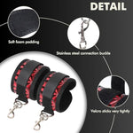 Bdsm Thigh Restraints Bondage Sexy Spreader Legs Sex Straps,Neck To Leg Adjustable Sex Restraints Toy Set,Soft Foam Pads For Comfortable, Sex Gear For Couple'S Game