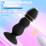 Anal Plug Sex Toys Vibrator - Anal Toys Remote Control Vibrating Butt Plug G Spot Vibrator, Anal Beads With 10 Frequency Vibrating & Prostate Massager, Adult Sex Toys For Male And Female