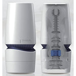 TENGA AERO TAH-002 Cobalt Ring Reusable Dial Constriction Male Masturbator Vacuum Cup with Powerful Suction White