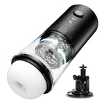 Automatic Male Masturbator, Male Sex Toy With 5 Thrusting & Rotating & Vibration Modes, Hands Free Sex Toys For Men With Infinite Speed Regulation, Lcd Display & Suction Base Penis Pump