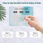 Couples Gifts For Boyfriend Girlfriend, 40 Scratch Off Date Ideas Bridal Shower Gifts, Stocking Stuffers For Women Men, Anniversary Birthday Presents For Husband, Couple Games For Engagement Wedding