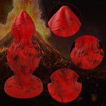 8.54'' Huge Thick Anal Butt Plug Trainer With 2 Anal Beads,3.88" Diameter Large Anal Plugs With Suction Cup Soft Liquid Silicone Monster Butt Plug Sex Toys For Advanced Women Men Giant Anal Toys