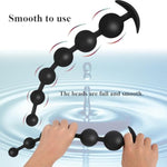 Anal Plug Silicone Butt Plug With Pull Beads Adult Sex Toys With Couples Gradual Enlargement Of Anal Plugs Anchor Shaped Tail For Easy Donning And Doffing (Five Beads)