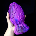 Big Anal Butt Plug Sex Toys Soft Silicone Anal Plug Adult Sex Products With Leaf Texture And Suction Cup Base For Wen Women Prostate Stimulation And Pleasure (L)