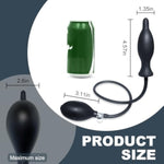 Inflatable Butt Plug Anal Plug,Anal Beads,Anal Sex Toys For Beginners And Advanced Users,Sex Toy For Vagina,Anal Training But Plug For Anal Trainer,Plug Anal For Couples , Black